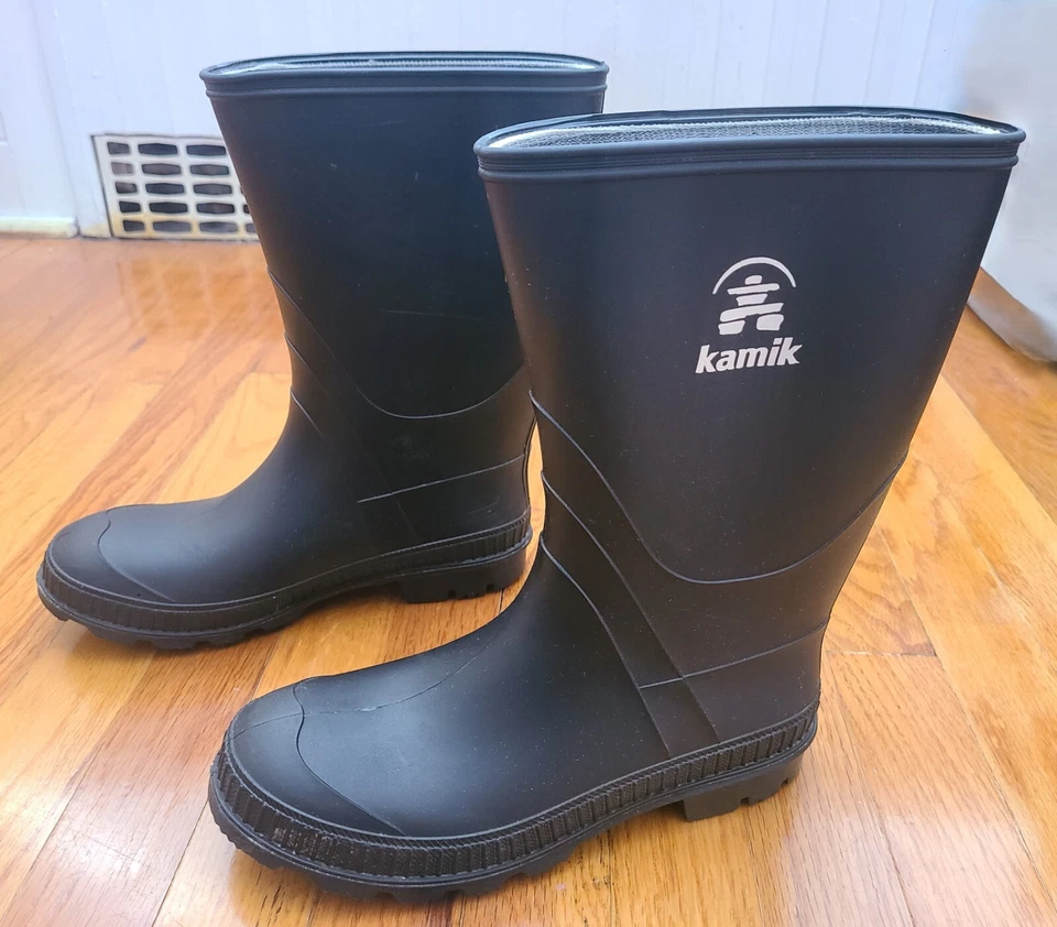 Bota de Lluvia Kamik Stomp Negra 6 M US Big Kid Foto 3 de 4