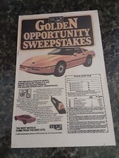 MPC Car Models Ad Print Advertisment Preowned 1983