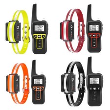 1Set Rechargeable Waterproof Dog Shock Training Collar Pet Trainer 3280FT Remot