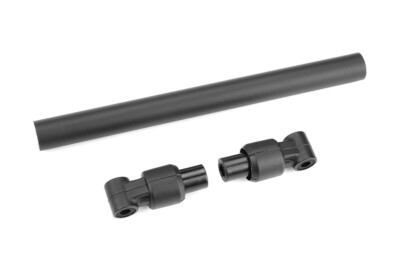 Corally 00180-732 Chassis Tube - Front - 135mm - Aluminum - Black - 1 Set