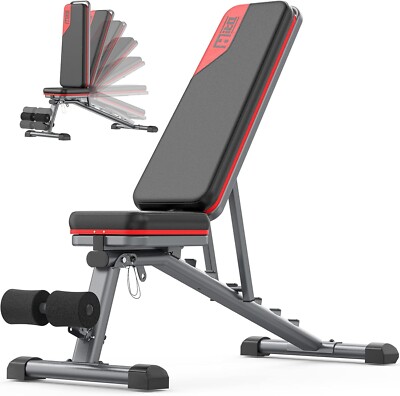 Brand New -Adjustable Weight Bench, Workout Bench for Gym, Incline Decline Bench