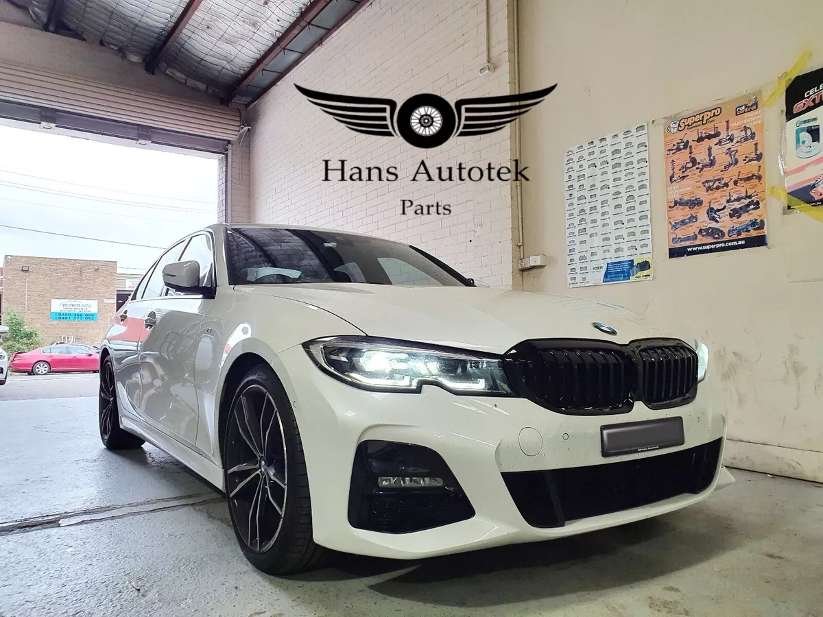 BMW 3 Series G20 G21 Twin Bar M Style Grill Grilles Gloss Black