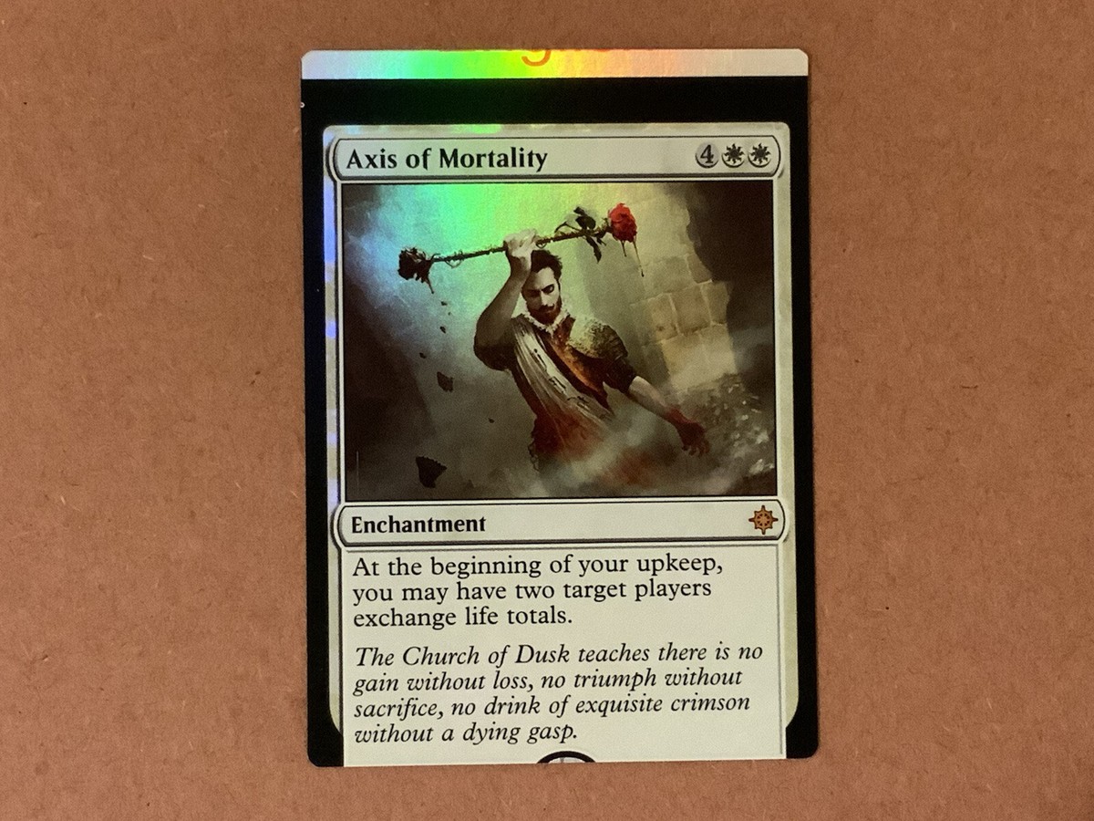 MTG Magic Axis Of Mortality Foil x1 Ixalan XLN NFC Miscut | eBay
