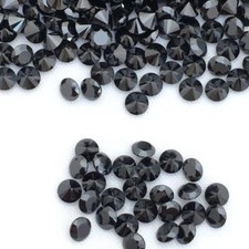 Wholesale Lot 2.75mm Round Facet Natural Black Spinel Loose Calibrated Gemstone