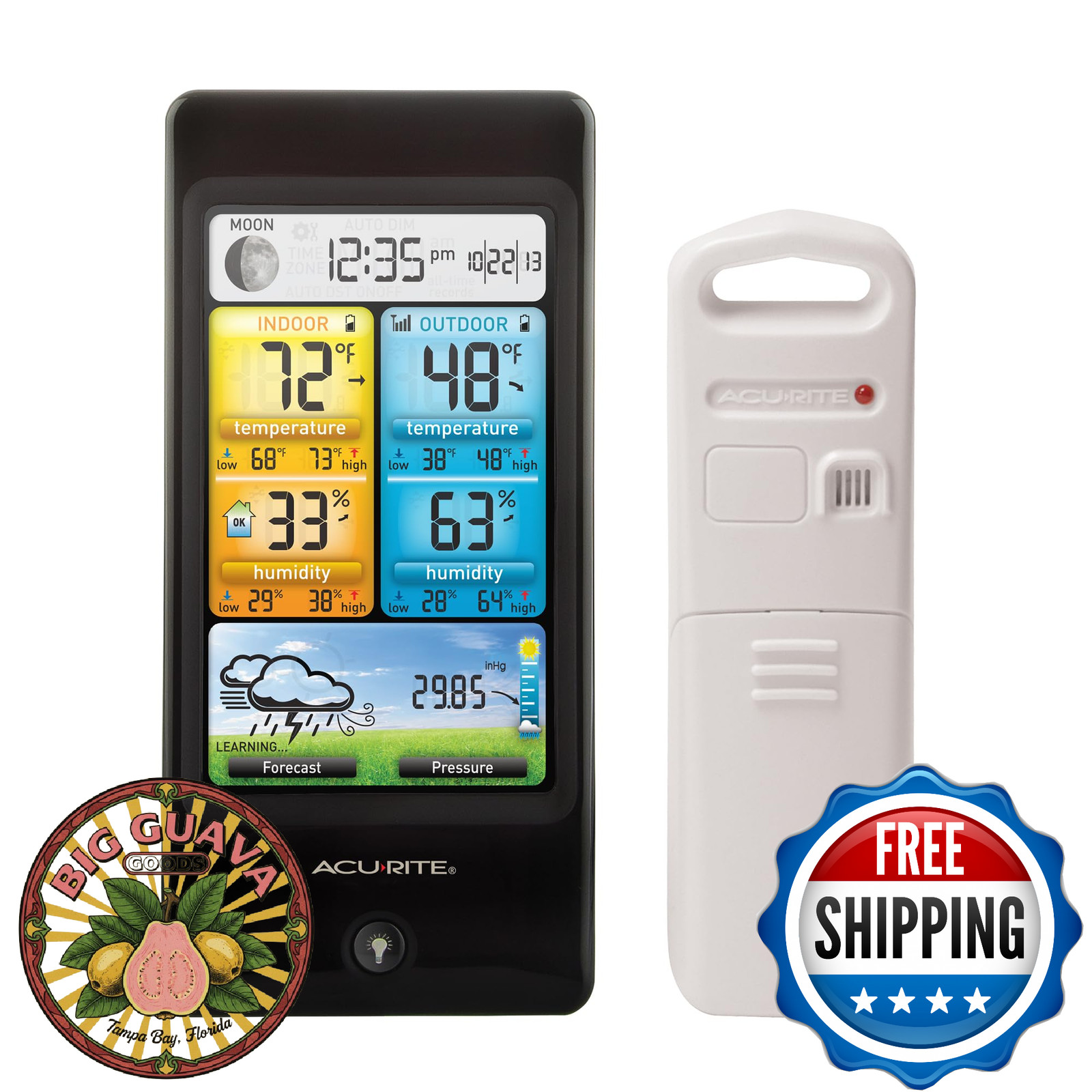Forecast Temperature Humidity Black