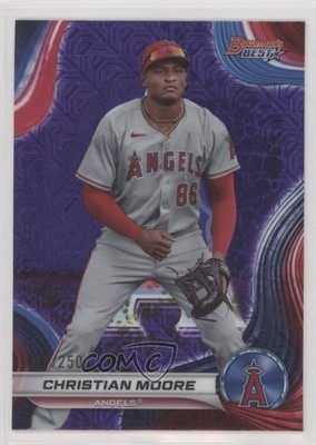 2024 Bowman's Best Top Prospects Purple Mojo Refractor /250 Christian Moore 0f52