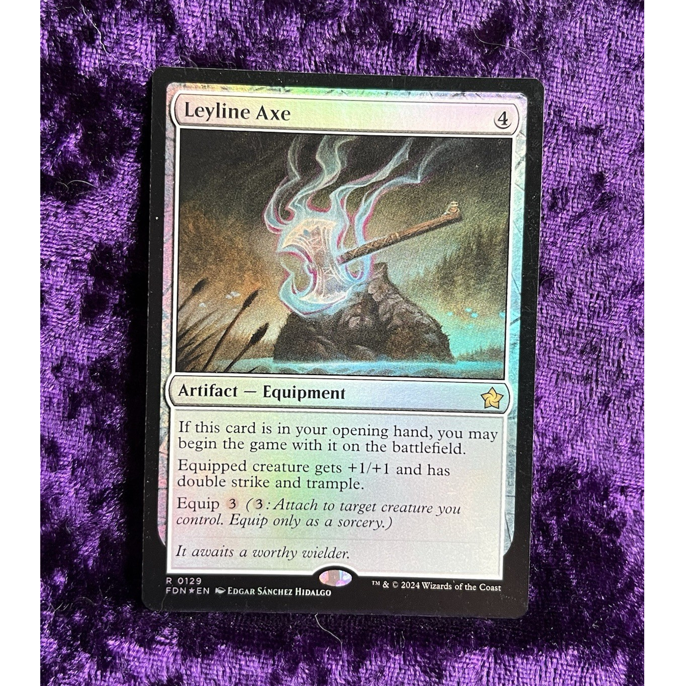 MTG - Leyline Axe (Foil) - EN 0129 - FDN - NM