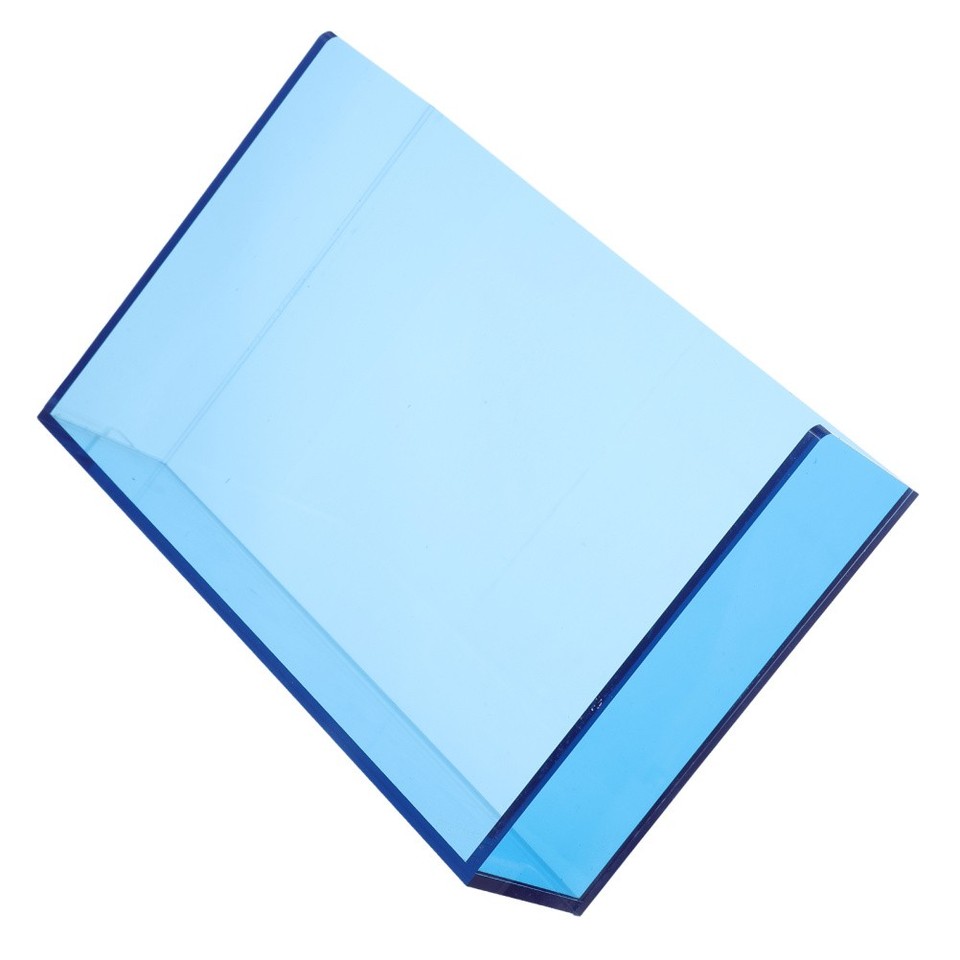 Reusable Blue Acrylic File Holder Clear Desktop Organizer for Office ...