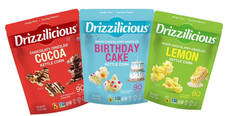 Drizzilicious Drizzled Kettle Corn 4.5 oz Cocoa Lemon Birthday Cake Variety