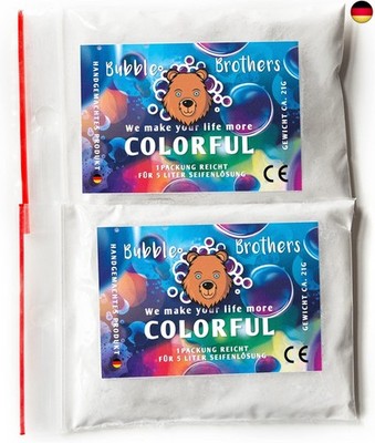 Bubble Brothers Seifenblasenflüssigkeit für Riesenseifenblasen 2 x 5 Liter S