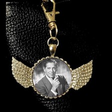 Milton Berle Bag Clip Purse Clip Keychain Rhinestones