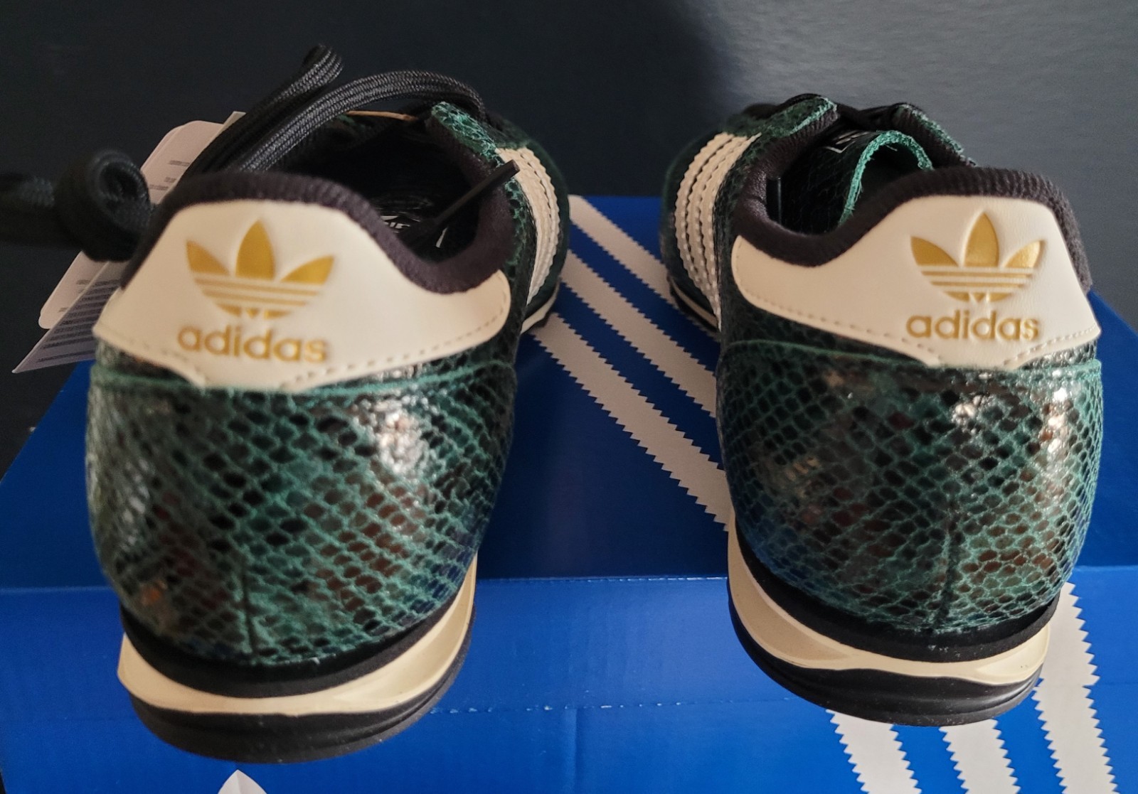 NEW ADIDAS ORIGINALS SL 72  OG "COLLEGIATE GREEN SNAKESKIN" SHOES WOMEN'S US 7 thumbnail 5