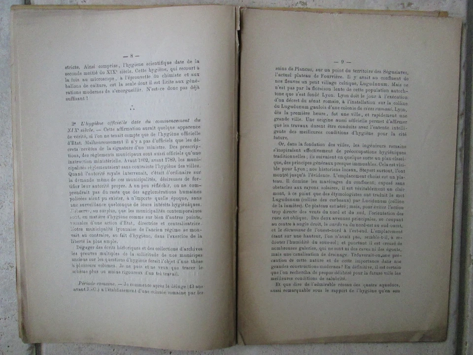 SABATIER : HYGIEIA LUGDUNENSIS, histoire de l'hygiène à Lyon, peste, 1901. - Photo 4/4