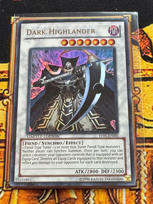 Ultra Rare Dark Highlander YF01-EN001 Manga Promotional Card Limited Edition LP