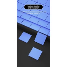 10 Pcs 12 x 12 x 1.5mm GPU CPU Heatsink Cooling Thermal Conductive Silicone Pads