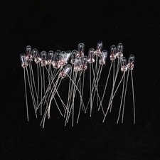 20PCS MINIATURE 3/4mm 6V 12V Lamp Light Bulb Edison Incandescent Filament RiceUS