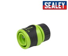 Sealey WATER STOP Soft-Touch Locking Hose Connector Fitting for Garden Hose End
