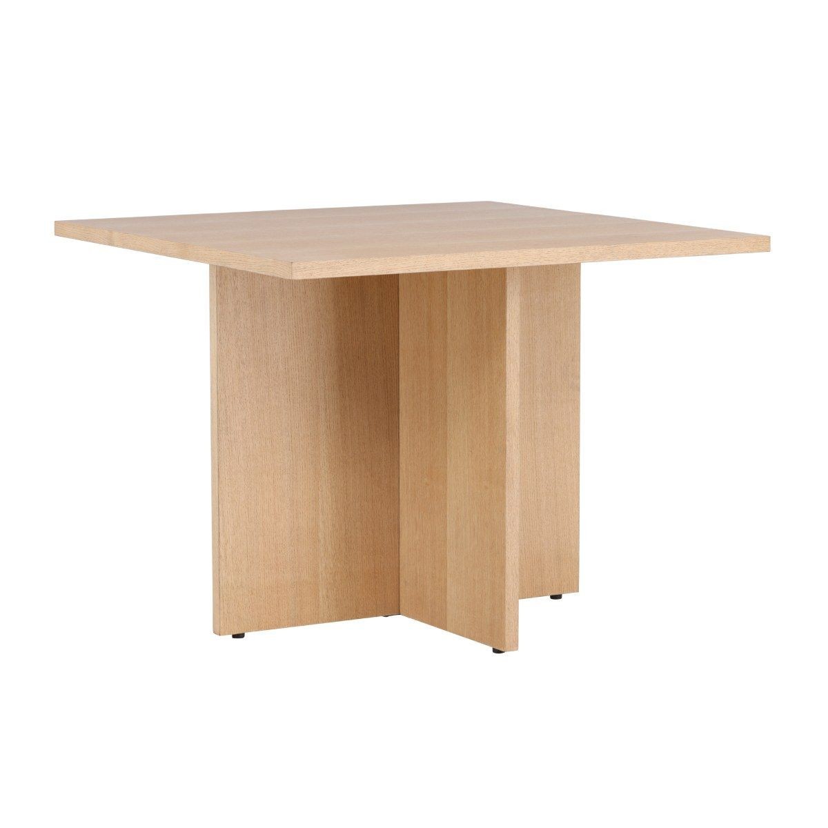 Table à manger de design raffiné Leo 100cm finition chêne naturel