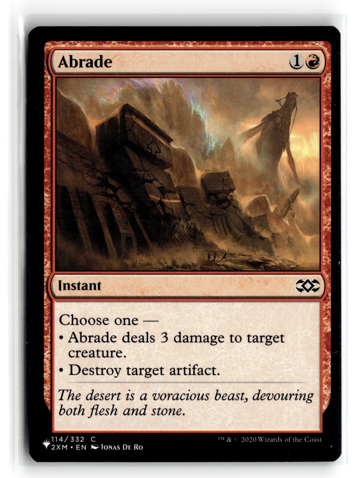 MAGIC TG: Double Masters #114 Abrade Common .M2A
