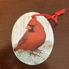The Legend Of The Cardinal Christmas Ornament ~ Legend On The Back ~ 3 1/2" Tall