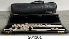 Gemeinhardt Professional Custom Flute Solid silver tubing Gold Lip Plate