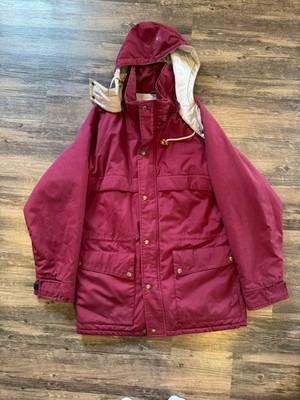 Vintage Penfield Trailwear Jacket Mens Medium Maroon Parka Hooded Insulated Coat
