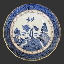 Vintage Real Old Willow Blue By Booths Sauce Bowl A8025 Made in England