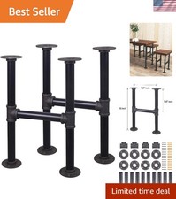 Adjustable 16-Inch Steel Table Legs for DIY End Tables – Complete Kit Included
