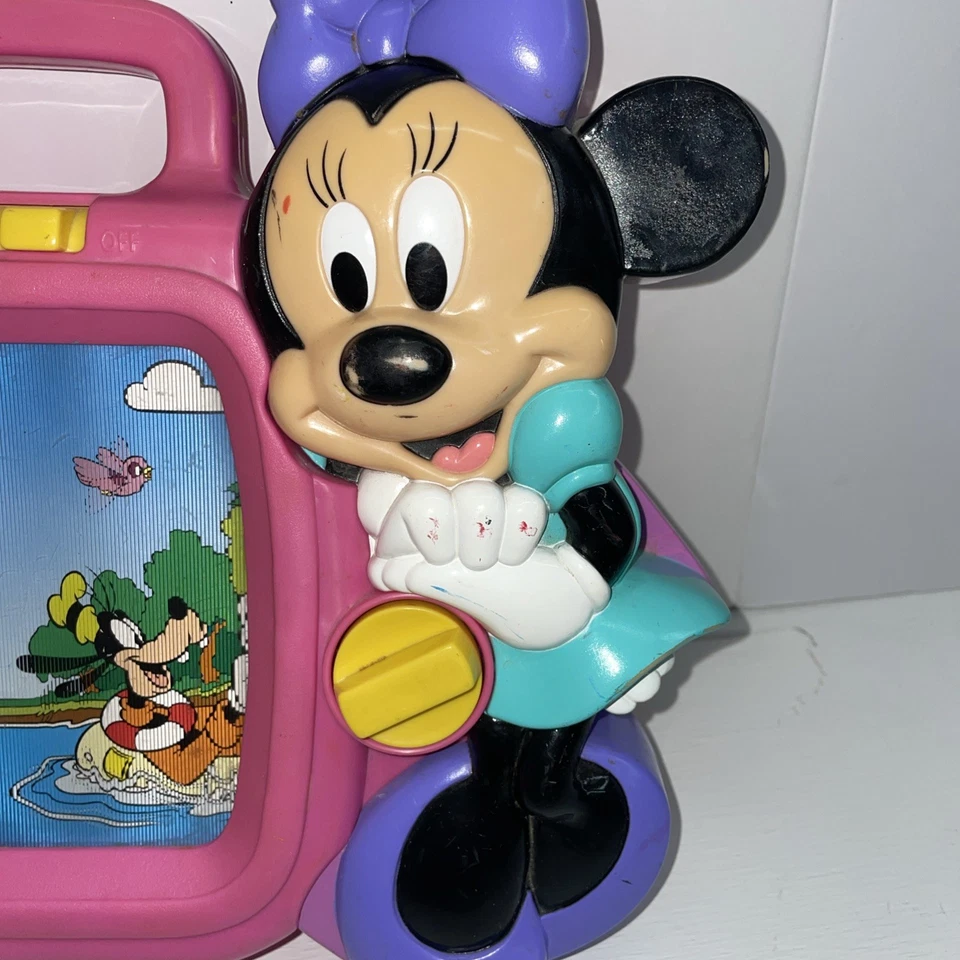Винтажный музыкальный телевизор Disney Minnie Mouse работает - Изображение 3 из 4