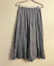 Vintage Classic 90sBlack  White Houndstooth Pleated Midi Skirt Size 4