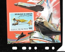 DJIBOUTI SC# C195b 1984 HANG FLIDING IMPERF MNH XF SOUVENIR SHEET TOPICAL STAMP