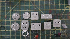 Hornby/Bachmann Thomas & Friends CUSTOM CHARACTER FACES 00 Gauge ×9