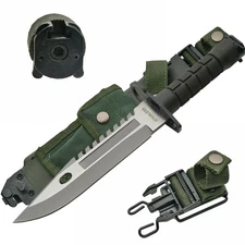 Cuchillo De Rambo Caza Supervivencia Tactico Con Funda De Combate Militar Nuevo