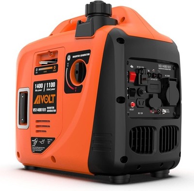 AIVOLT Stromgenerator 1400 Watt Inverter Benzin 230V 12V