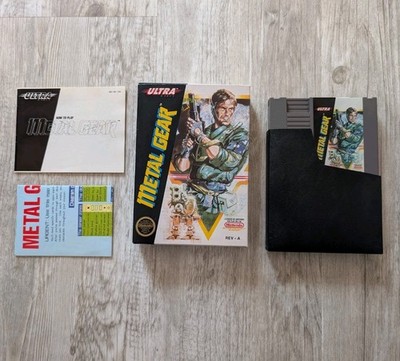 Metal Gear Nintendo NES CIB Near Mint Authentic Complete Box Map Manual Cart 