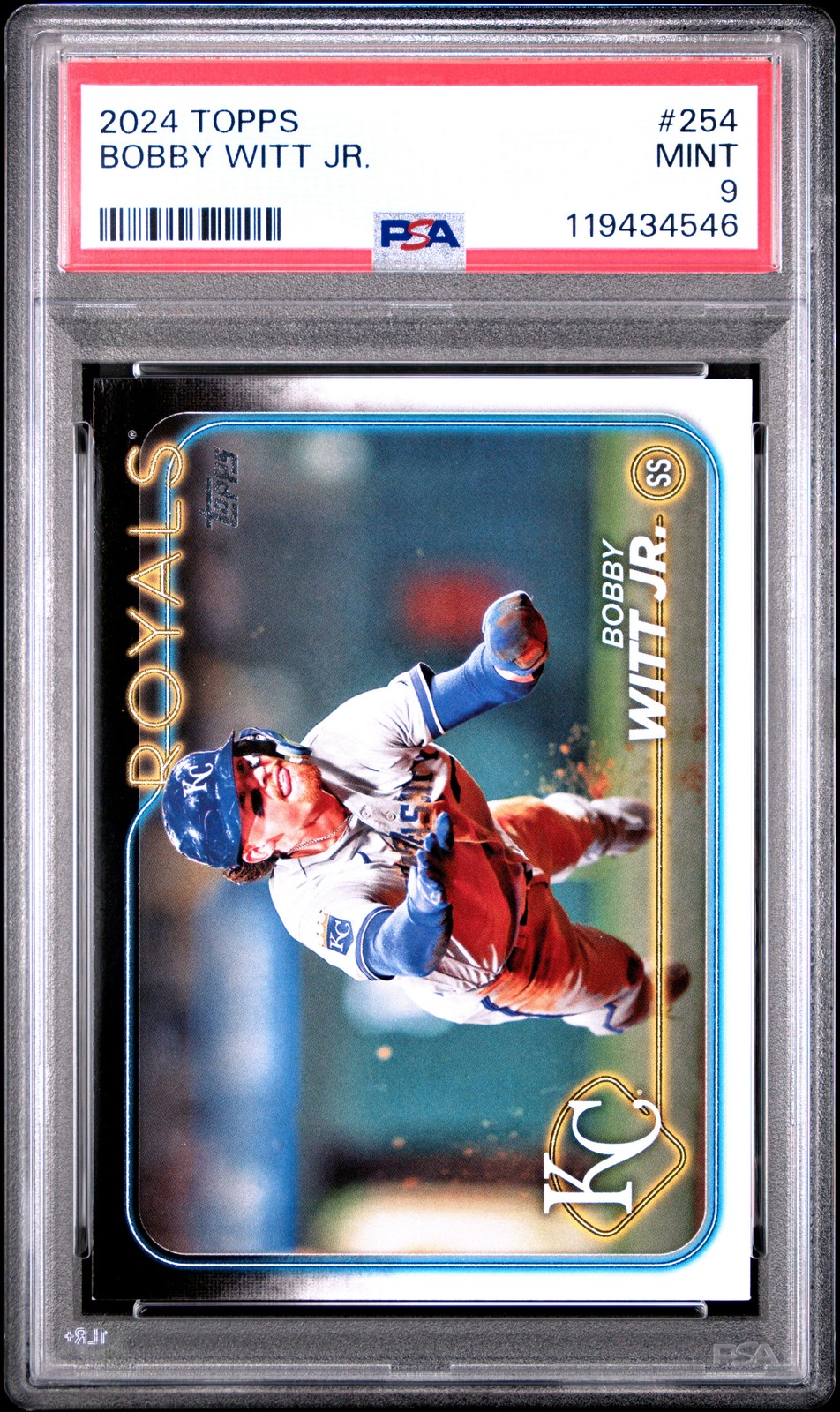 2024 TOPPS #254 BOBBY WITT JR. PSA 9