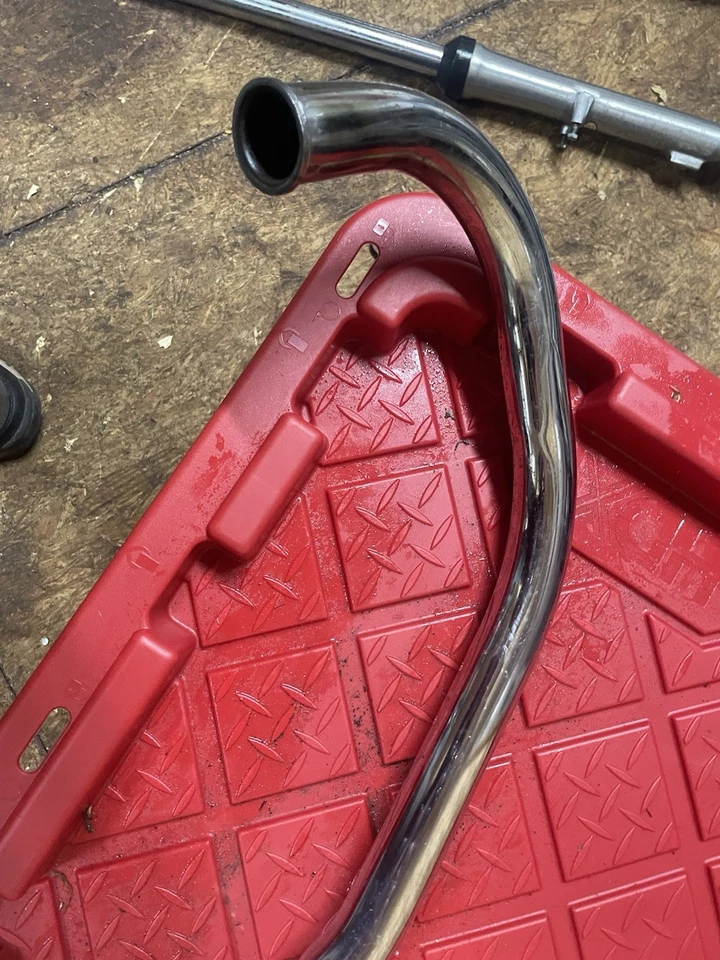 1980 Honda CM200T Twinstar Left Side Exhaust Muffler 18400-465-405 - Image 3 of 4