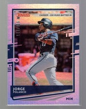 2020 Panini Donruss - Jorge Polanco #105 Season Stat Line /226