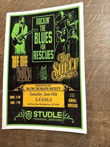 Blues Music Poster 18x12 Cool Colors