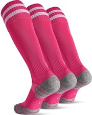 Soccer Socks for Kids Youth Adult, Cotton Football Softball Baseball Socks, S...