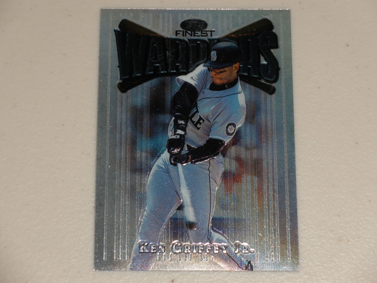 1997 Topps Finest Warriors Embossed Silver Uncommon #139 Ken Griffey Jr