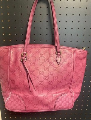 GUCCI GG Pattern Pink Handbag