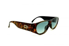 Christian Dior Vintage Sunglasses Eyewear 2912A Animal Print CD Logo Brown 4860k