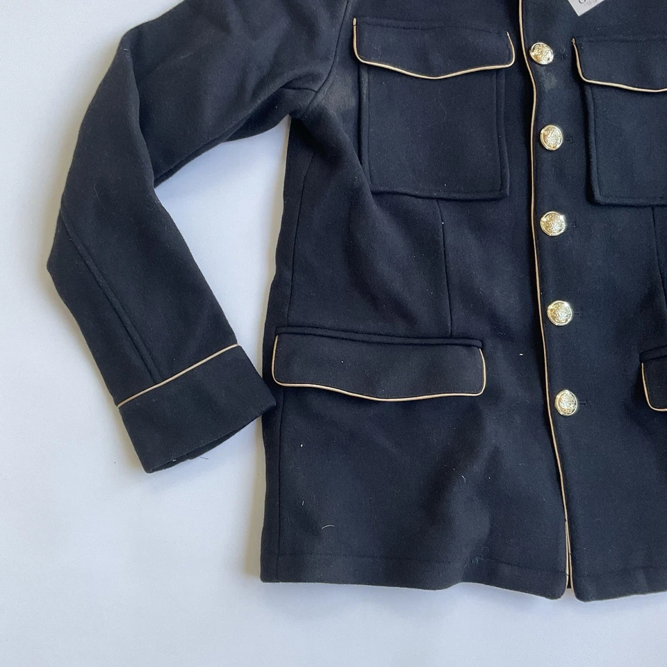 Guess Men’s Military Inspired Black Wool Jacket Size M - Image 2 of 4