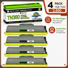 4PK TN360 TN330 Toner Cartridge For Brother DCP-7040 MFC-7440N MFC-7840W L-2140