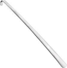 Extra Long Metal Shoe Horn with Curved Handle 31Inch/78Cm Multifunctional Stai