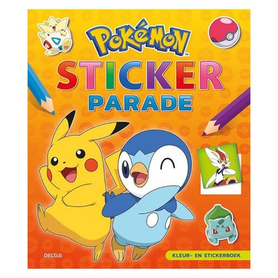 Deltas Pokemon Sticker Parade Mal- und Stickerbuch