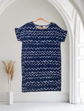 Old Navy Linen Blend Dress Women’s Size Small Boho Watercolor Summer Beachy