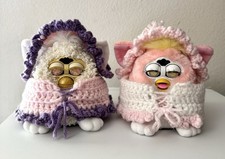 BOTH WORK Customized  Restored Furby Baby Lot Of 2 Tiger Electronics With Tags