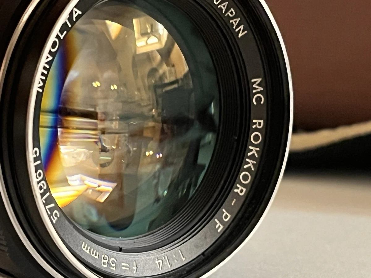 Minolta Rokkor PF 58mm Focal f/1.4 Camera Lenses for sale | eBay